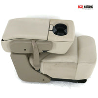 2004-2008  Ford F150 Center Console Jump Seat W/ Storage & Cup Holder Tan - BIGGSMOTORING.COM