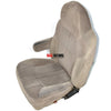 1999-2000 Ford F150 XLT Super-Cab Quad-Driver Side Cloth Seat TAN W/O SEAT TRACK