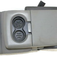 2004-2008  Ford F150  Front Center Console Jump Seat W/ Cup Holder Gray - BIGGSMOTORING.COM