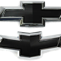 2016-2018 Chevy Malibu Front & Rear Black Bowtie Emblem 84337320