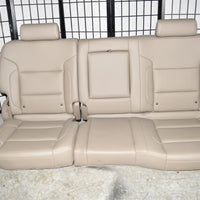 14-18 Silverado Sierra Tan Leather Rear Seat Crew Cab W/ Cup Holder 60/40 Fold - BIGGSMOTORING.COM