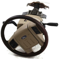 08-10  Ford Truck Super Duty F250 F350 Steering Column Tan Wheel King Ranch - BIGGSMOTORING.COM