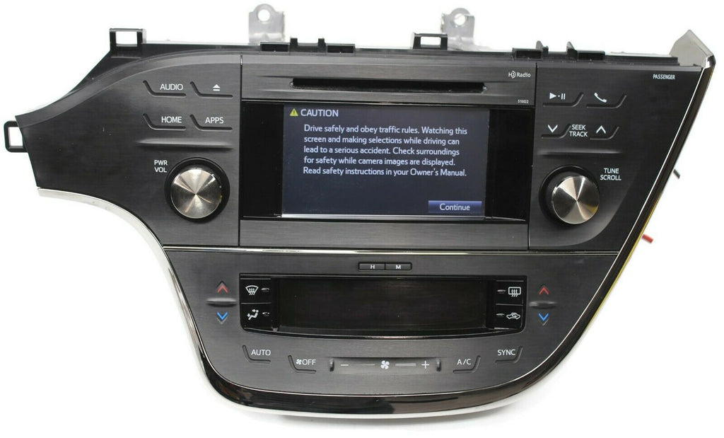 2013-2016 Toyota Avalon Radio  MP3 Cd Player Touch Screen Ac Control 86140-07070