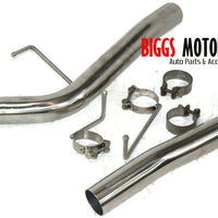 2005-2010 Mustang GT V8 2.5 Polished Stainless Steel Muffler - BIGGSMOTORING.COM