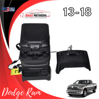 13-18 Dodge Ram Storage console Drawer & Jump Seat W/ Storage leather