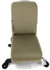 1999-2010 Ford F250 Center Console Jump Seat  W/ Storage  & Cup Holder Tan - BIGGSMOTORING.COM