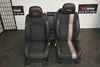 12-14 Dodge Avenger RT Black Red SEATS SET FRONT AND REAR R/T Embroidery - BIGGSMOTORING.COM