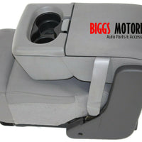 2004-2008  Ford F150 Center Console Jump Seat W/ Storage & Cup Holder Gray - BIGGSMOTORING.COM