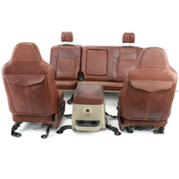 2008-2010 Ford F250 King Ranch Front & Rear Seat Set W/ Center Console -will fit 99-10 Superduty