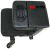 1999-2009 Ford F250 F350 Super Duty Center Console Jump Seat Black - BIGGSMOTORING.COM