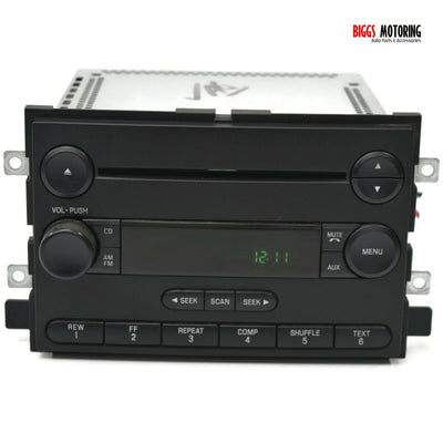 2004-2008 Ford F150 Radio Stereo Single Disc Cd Player 4L3T-18C869-GE - BIGGSMOTORING.COM