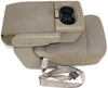 2004-2008  Ford F150  Front Center Console Jump Seat W/ Cup Holder Tan - BIGGSMOTORING.COM