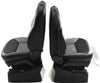 14-18 Dodge Promaster Cargo Van Front Seats With Air Bag Bucket Black/Grey Pair - BIGGSMOTORING.COM