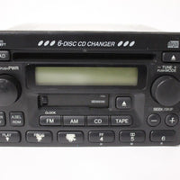 1998-2006 HONDA GENERIC RADIO 6 DISC CHANGER CD CASSETTE PLAYER 39100-SCA-A200-0 - BIGGSMOTORING.COM