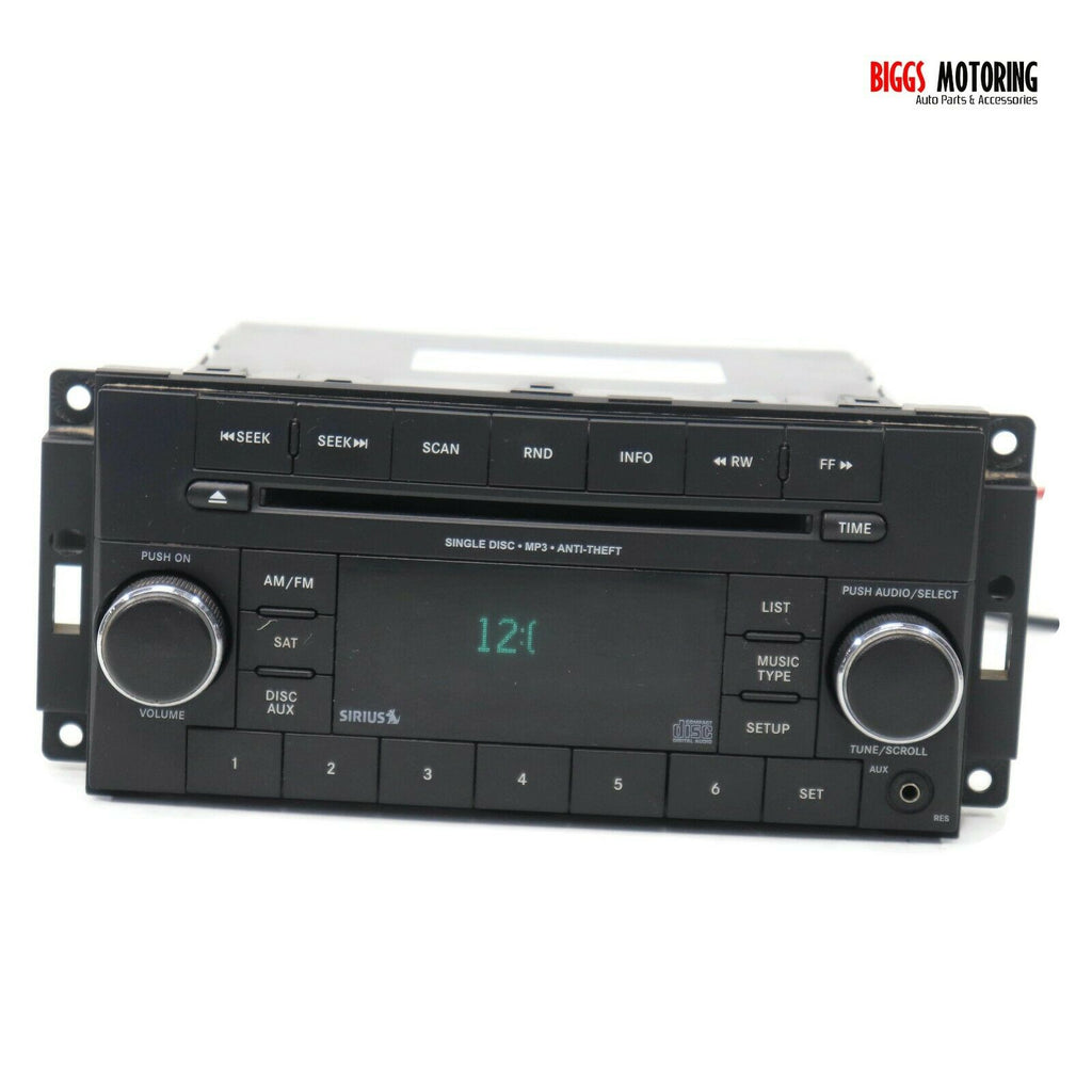 2009-2012 Chrysler Dodge Jeep Res Sirius Radio Stereo Cd Player P05091164AA