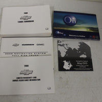 2008 GMC CHEVROLET TAHOE SUBURBAN HUMMER OWNER'S MANUAL NAVIGATION SET