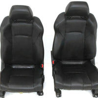 2003-2007 Nissan 350Z Front Driver & Passenger Side Seat Black Leather - BIGGSMOTORING.COM