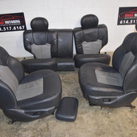 1999-2004 Jeep Grand Cherokee Ltd & Overland Complete Seat Set Gray Leather Oem - BIGGSMOTORING.COM