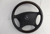 00-06 Mercedes Benz W220 W215 Cl500 Driver Woodgrain Steering Wheel Airbag S500 - BIGGSMOTORING.COM