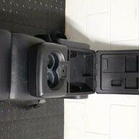 04-08 Ford F 150 Black  Leather Console Jump Seat F150 Lariat 2007 4 Cup Holders - BIGGSMOTORING.COM