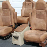 99-2010 FORD F250 F350 KING RANCH LEATHER SEATS BUCKETS NICE CREW CAB 2006 ALL