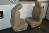 09-15 Dodge Ram Power Tan Leather Heat Air Cooled Driver Seat Complete W/ Track - BIGGSMOTORING.COM