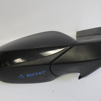 2012-2016 HYUNDAI ACCENT  PASSENGER SIDE DOOR MIRROR BLACK