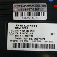 2006-2010 Mercedes Benz W251 R350 Rear Signal Sam Acquisition Module A164 540 02