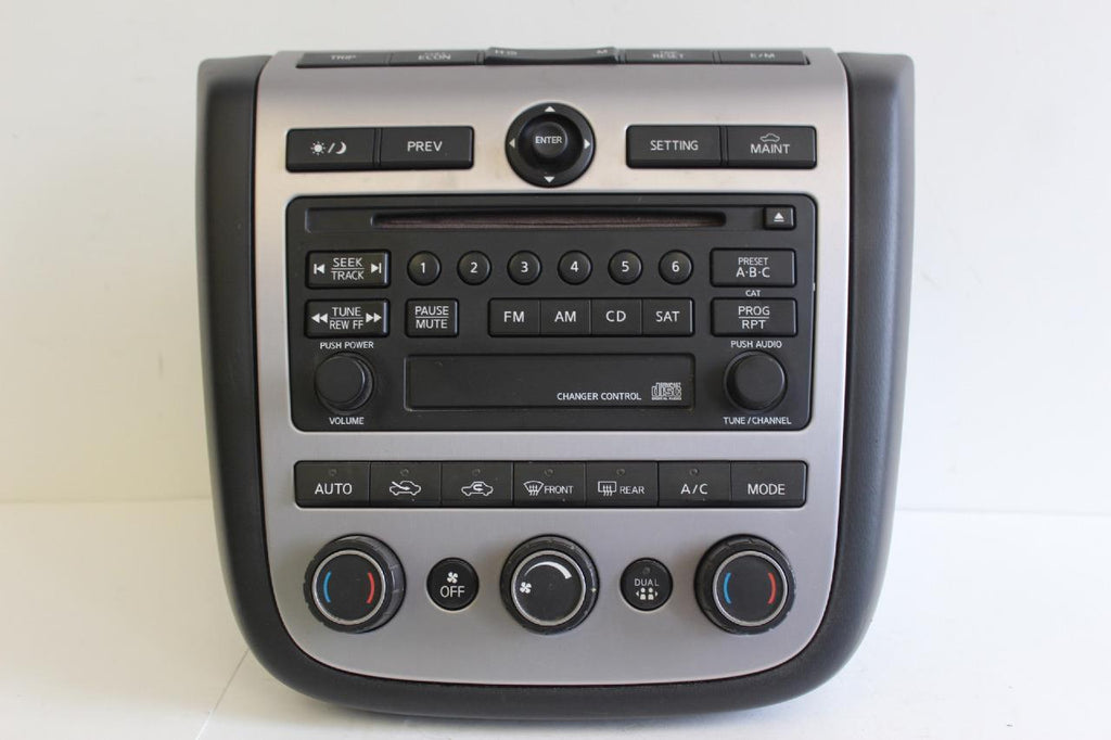 2004-2005 NISSAN MURANO STEREO RADIO CD PLAYER CLIMATE CONTROL 28185 CA010 - BIGGSMOTORING.COM