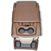 19-23 Dodge Ram 1500 Center Console Jump Seat Storage & Cupholder BROWN / TAN - BIGGSMOTORING.COM