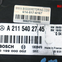 2003-2006 Mercedes Benz W211 E500 Trunk Battery Control Module A 211 540 27 45 - BIGGSMOTORING.COM