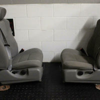 99-10 FORD F250 F350 FRONT JUMP SEATS GREY CLOTH 2005 RIGHT  & LEFT