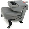 1999-2010 Ford F250 Center Console Jump Seat W/ Storage & Cup Holder Gray - BIGGSMOTORING.COM