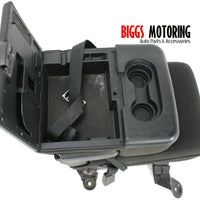 1999-2009 Ford F250 F350 Super Duty Center Console Jump Seat Black - BIGGSMOTORING.COM