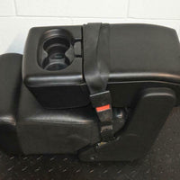 04-08 Ford F 150 Black  Leather Console Jump Seat F150 Lariat 2007 4 Cup Holders - BIGGSMOTORING.COM