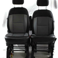 14-18 Dodge Promaster Cargo Van Front Seats With Air Bag Bucket Black/Grey Pair - BIGGSMOTORING.COM