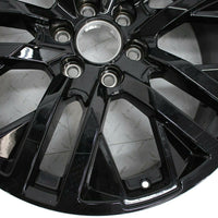 2019 Chevy Silverado 1500 22" Wheel Rim Black 5 Split Spoke 84253948