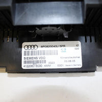 2005-2008 AUDI A3 A/C HEATER TEMPERATURE CLIMATE CONTROL 8P0 820 043J - BIGGSMOTORING.COM