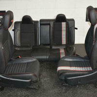 12-14 Dodge Avenger RT Black Red SEATS SET FRONT AND REAR R/T Embroidery - BIGGSMOTORING.COM