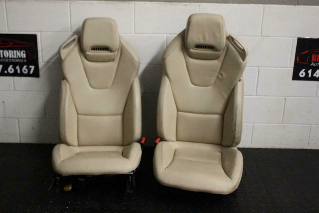 2012-2016 Mercedes SLK250 SLK300 SLK350 Front TAN Driver & Passenger Seats OEM