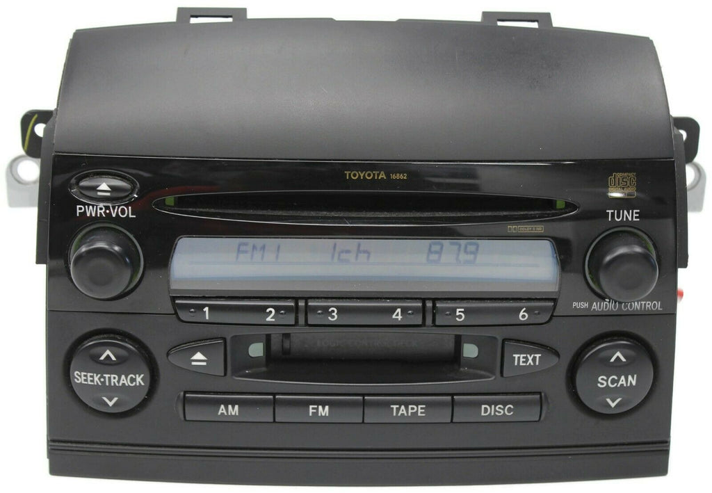 2004-2006 Toyota Sienna 16862 Radio Stereo Cassette Cd Player 86120-AE011 - BIGGSMOTORING.COM