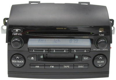 2004-2006 Toyota Sienna 16862 Radio Stereo Cassette Cd Player 86120-AE011 - BIGGSMOTORING.COM