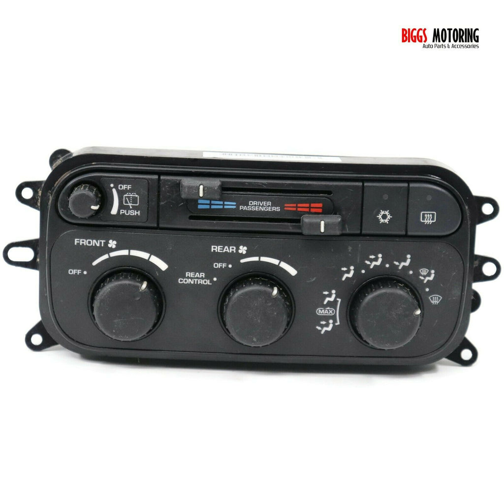 2001-2003 Dodge Durango Dual Zone Ac Heater Climate Control Unit P55056249AC - BIGGSMOTORING.COM