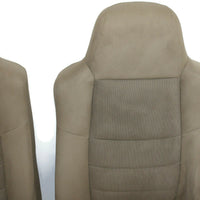 1999-2010 Ford F250 Passenger & Driver Side Front Seat Tan Cloth - BIGGSMOTORING.COM