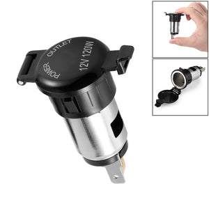 Waterproof Cigar Lighter Socket 12-24V Power Plug Female Plug Adapter Motorcycle Car Truck Power